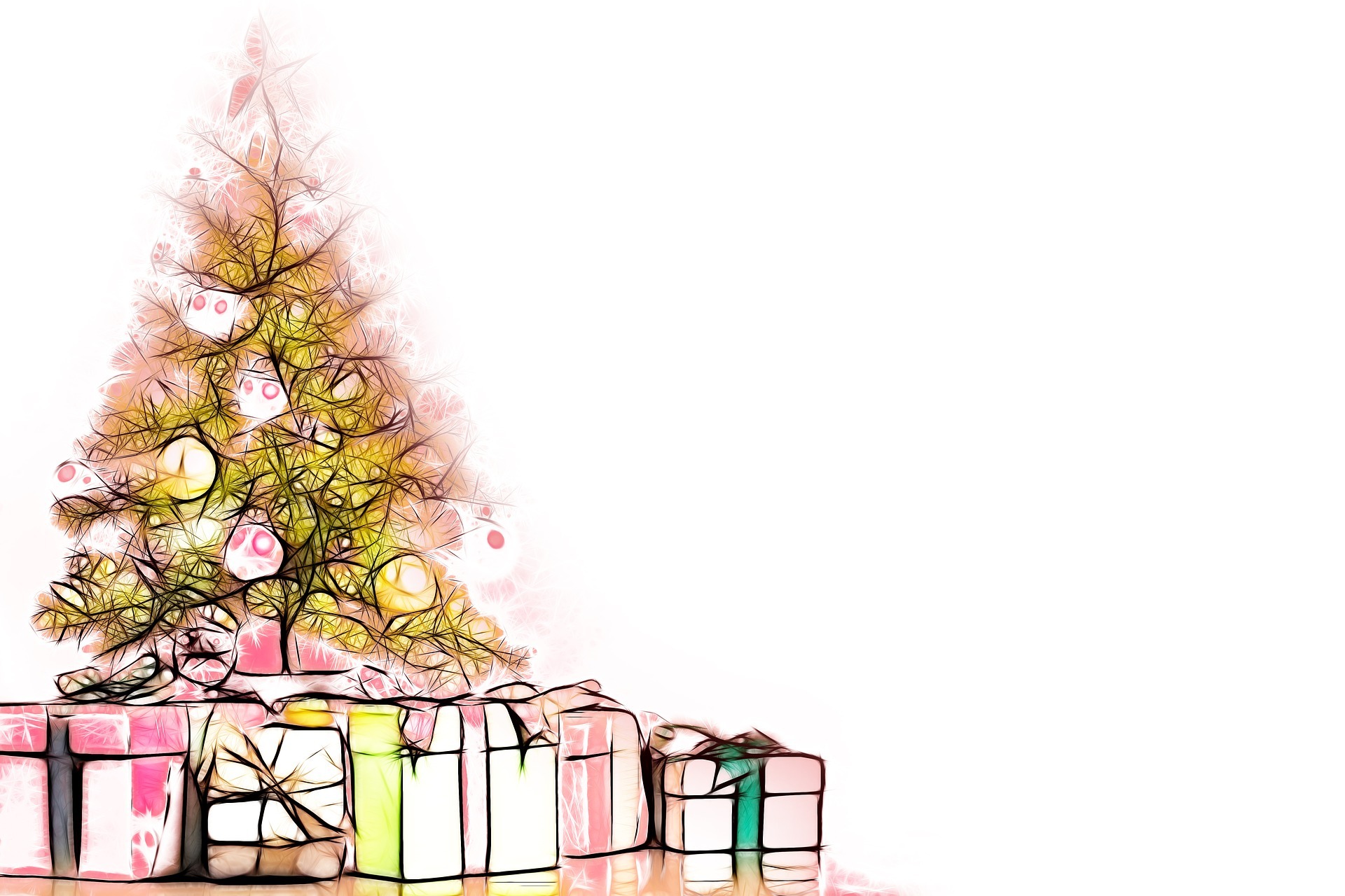 Albero di Natale con regali