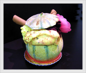 melone-gelato-Galligani-pasticceria-Roma